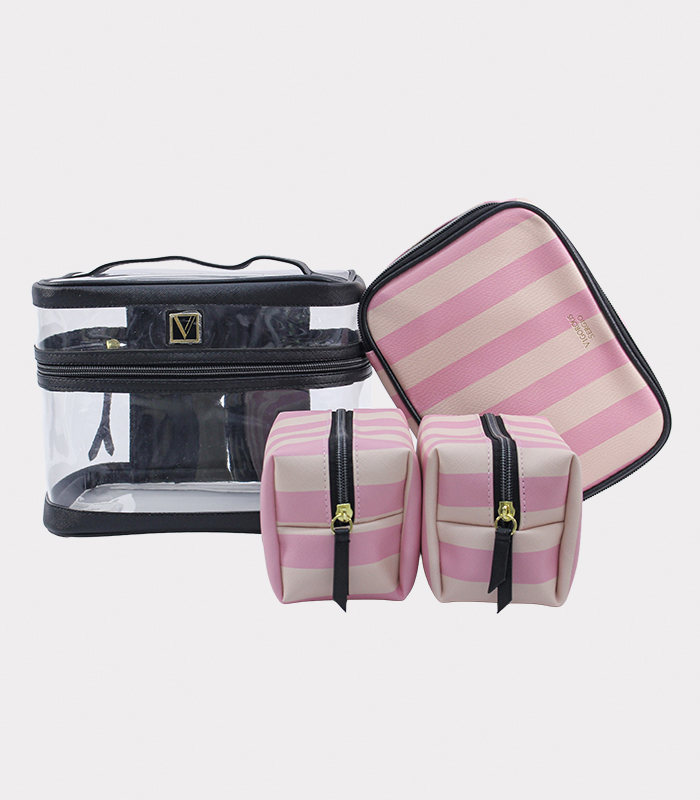 neceser deva fucsia set cuatro en uno
